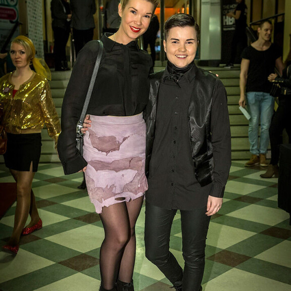 Tältä NRJ:n aamujuontajat näyttivät vuonna 2015. Tuija Pehkonen ja Laura Haimila