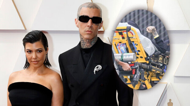 Travis Barker kiidätettiin sairaalaan - Kourtney-vaimo juoksi vierellä: dramaattinen twiitti herätti huolen Travis Barker ja Kourtney Kardashian