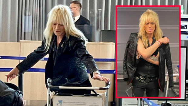 Michael Monroe herätti hilpeyttä lentoasemalla - roudasi ja pörräsi kuin sähköjänis - kuvat! Michael Monroe