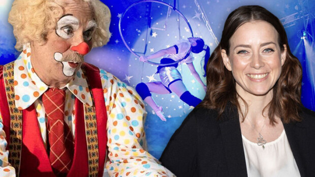 Iina Kuustonen paljasti pelkonsa Timo Koivusalolle, kun oli jo liian myöhäistä – hinattiin valtavan sirkusteltan kattoon Pelle Hermanni & Iina Kuustonen.