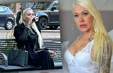 Pornotähti Sandra Bay kittasi yksin alkoholia puistonpenkillä – kuvat