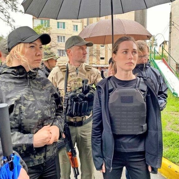 Sanna Marin tutustui sodan tuhoihin Ukrainassa Irpinin kaupungissa helatorstaina. Sanna Marin tutustui sodan tuhoihin Ukrainassa Irpinin kaupungissa helatorstaina.