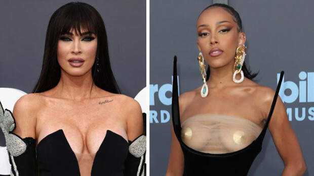 Kaksi kohauttajaa ylitse muiden! Megan Fox ja Doja Cat käänsivät päitä rohkeilla asuvalinnoillaan Billboard-musiikkigaalassa - kuvat! Billbaord