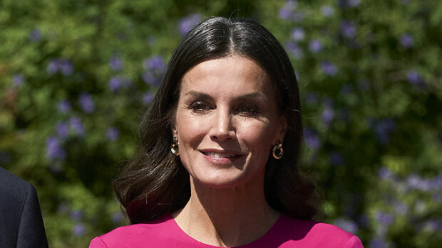 Suut loksahtivat auki: kuningatar Letizian mekko vilautti paljasta pintaa - katso, mitkä vatsalihakset! Espanjan kuningatar Letizia