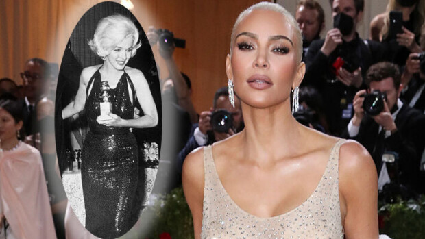 Raivo repesi! Kim Kardashian puki toisenkin Marilyn Monroen mekon - ”Hän pilaa kaiken” Kim Kardashian