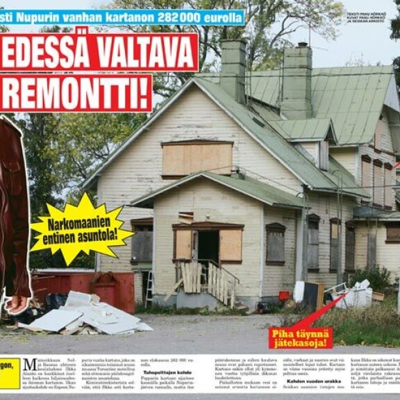 SEISKA 39/2011 Ilkan hankinta, tuolloin pikemmin rytöläjäksi kuin kartanoksi kuvailtava talo, esiteltiin Seiskassa syyskesällä 11 vuotta sitten. SEISKA 39/2011 Ilkan hankinta, tuolloin pikemmin rytöläjäksi kuin kartanoksi kuvailtava talo, esiteltiin Seiskassa syyskesällä 11 vuotta sitten.