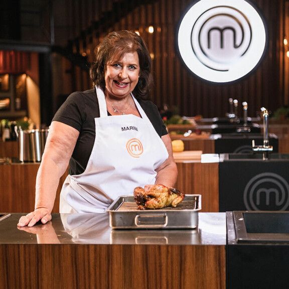 Marina kisaa MasterChefissä 10 000 euron pääpotista. Marina Ehrnrooth