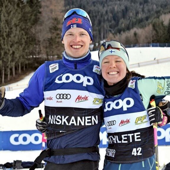 Kerttu Niskanen, 33, vastasi pikkuveljensä Iivon, 30, kanssa valtaosasta Suomen olympiamenestyksestä. Kahdeksasta mitalista peräti viisi lähti Vieremälle. Kerttu Niskanen, 33, vastasi pikkuveljensä Iivon, 30, kanssa valtaosasta Suomen olympiamenestyksestä. Kahdeksasta mitalista peräti viisi lähti Vieremälle.