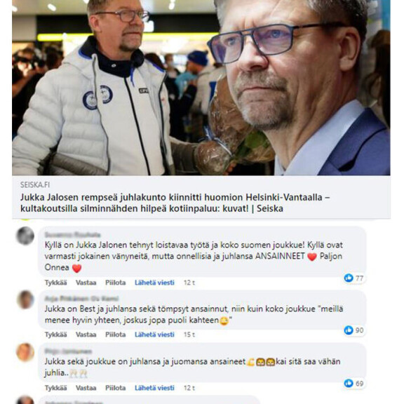 Suomen kansa on puhunut! Jukka Jalosen rempseä juhlakunto sai Seiskan lukijoilta harvinaisen yksimielisen tuomion Jukka Jalonen.