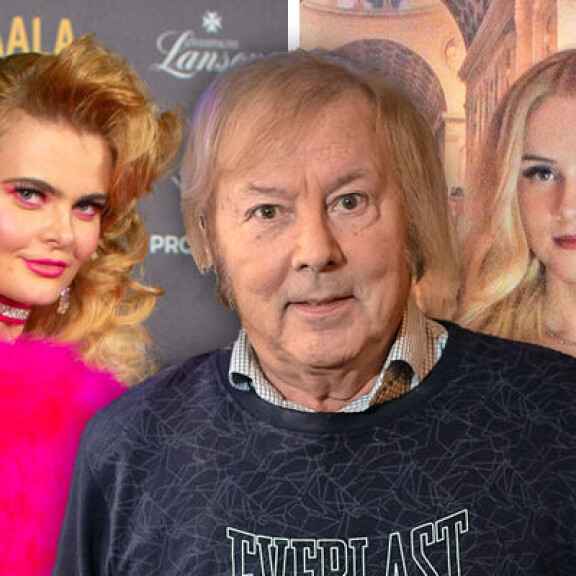Erika Vikman, 28, ja Helmi Loukasmäki, 20, ovat kumpikin mieltyneet Dannyn, 79, seurasta. Erika Vikman, 28, ja Helmi Loukasmäki, 20, ovat kumpikin mieltyneet Dannyn, 79, seurasta.
