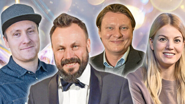 Tv-tähtien villit karaokejatkot! Heikki Paasonen ja Riku Rantala tarttuivat mikkiin, Jaajo Linnonmaa kuvasi viinipöytää - mitä kävi Janni Hussille? heikki, riku, jaajo ja janni