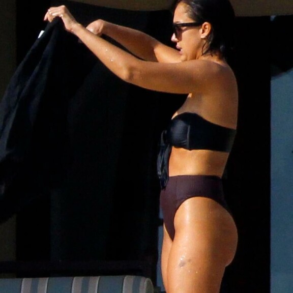 Välillä pyyhe oli ravisteltava suoraksi. jessica