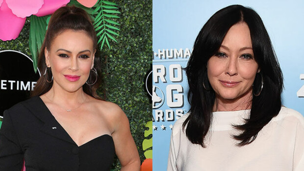 Tv-sarjan muuttaneen riidan totuus vihdoin julki? Näyttelijäkaunotar myöntää: ”Tunnen syyllisyyttä omalta osaltani” Alyssa Milano ja Shannen Doherty