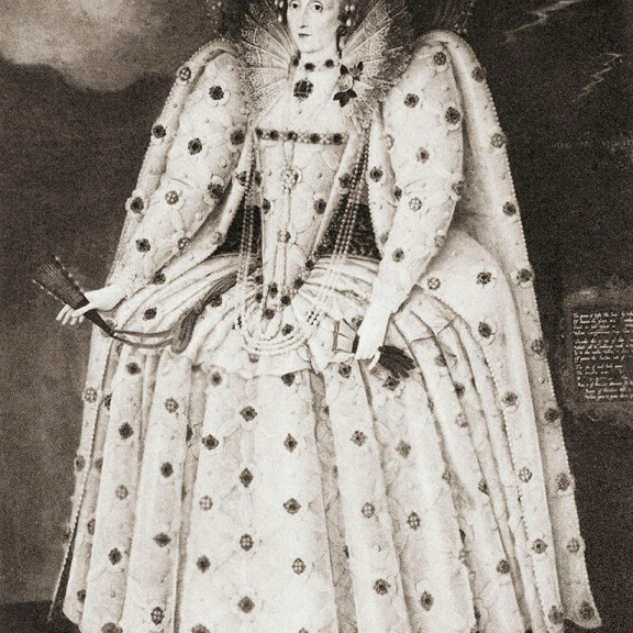 Elisabet I hallitsi vuosina 1558-1603. Kuningatar Elisabet I