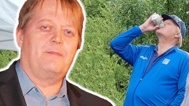 Kaljakuvat julki! Olympiamitalisti Seppo Räty herätti huomiota omien eväiden kanssa - kiskoi tölkkejä kentän laidalla Seppo Räty