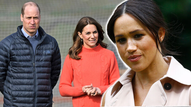Kohuhaastattelu herätti! Meghanin kommentit Catherinesta sai prinssi Williamin suojelemaan perhettään ja hovia William, Catherine ja Meghan