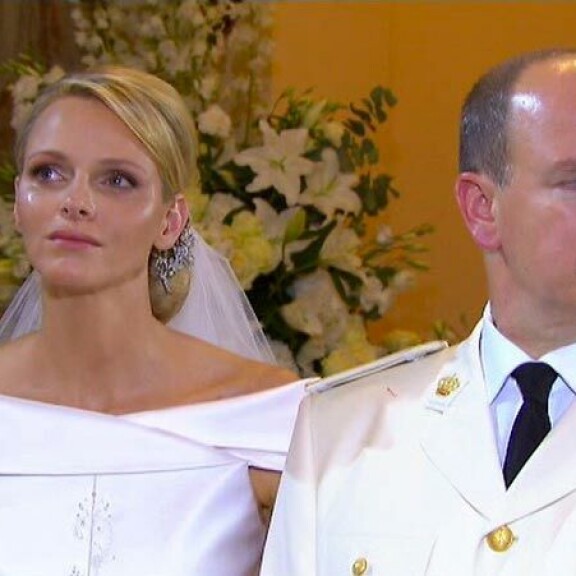 Charlene vaikutti onnettomalta morsiamelta häissään vuonna 2011. Charlene vaikutti onnettomalta morsiamelta häissään vuonna 2011.