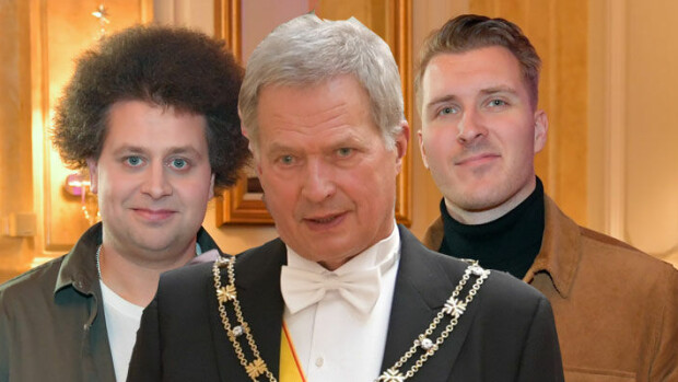 Presidentti Sauli Niinistö yllätti Ylen radiotähdet Vikin ja Köpin – soitti suoraan lähetykseen ja puhui hulvattomia jääkiekosta: ”Olen kiertokeppi!” viki sauli niinistö ja köpi