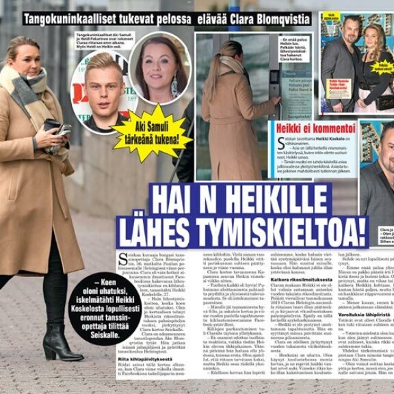 SEISKA 6/2020 Clara kertoi helmikuussa Seiskalle hakeneensa lähestymiskieltoa Heikki Koskelolle. Myöhemmin tanssinopettaja kuitenkin perui hakemuksensa. SEISKA 6/2020 Clara kertoi helmikuussa Seiskalle hakeneensa lähestymiskieltoa Heikki Koskelolle. Myöhemmin tanssinopettaja kuitenkin perui hakemuksensa.