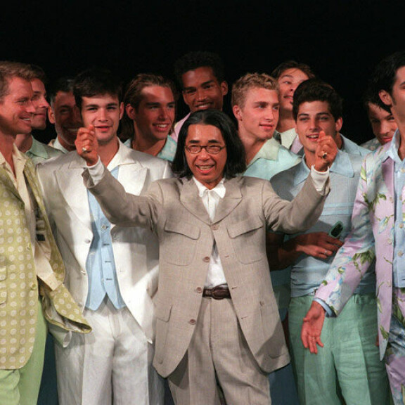 Kenzo miesten muotiviikolla Saksassa elokuussa 1996. Kenzo Takada 1996
