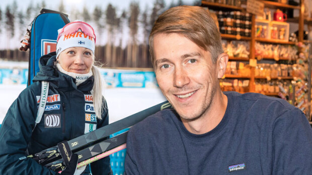 Näyttelijä Jussi Vatanen tunnustaa: Itkin katsoessani Kaisa Mäkäräisen hiihtoa! Jussi Vatanen ja Kaisa Mäkäräinen