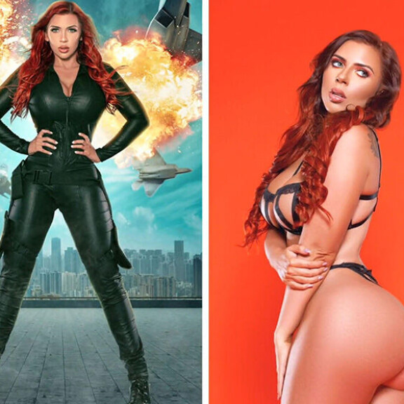 Jos Scarlett Johansson olisi superuhkea aikuisviihdetähti, tältäkö hän näyttäisi? Huhhuh, millaisia kaksoisolennon K18-pornokuvia! Scarlett Johansson ja Amanda Nicole