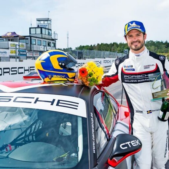 Carl Philip pääsi kuukausien tauon jälkeen harrastuksensa pariin – prinssi kaasutteli Porschellaan voittoon! carl philip