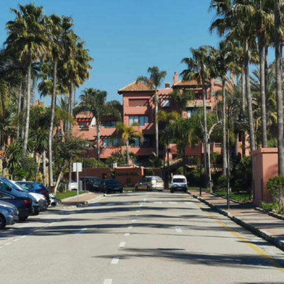 Talo Espanjassa, jossa  Nacci Janne Tranberg pidätettiin. 20200212 Estepona, Espanja. Ossi Väänäsen talo, jossa  Nacci Janne Tranberg pidätettiin.