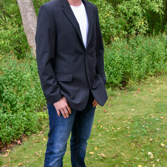 Maajussi Tuomo vuonna 2018 ennen sarjan kuvauksia. maajustti-tuomo