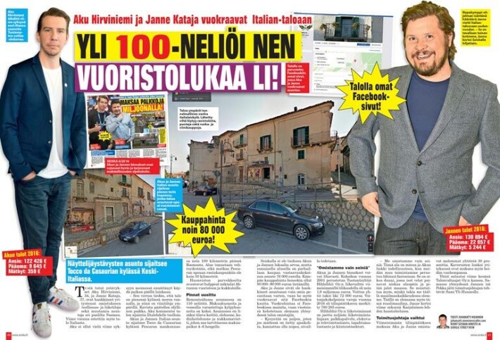 SEISKA 4/2018 Kaksi vuotta sitten Seiska etsi ja kuvasi Jannen Akun ostaman italialaisen talon, jota he vuokraavat vieraille.