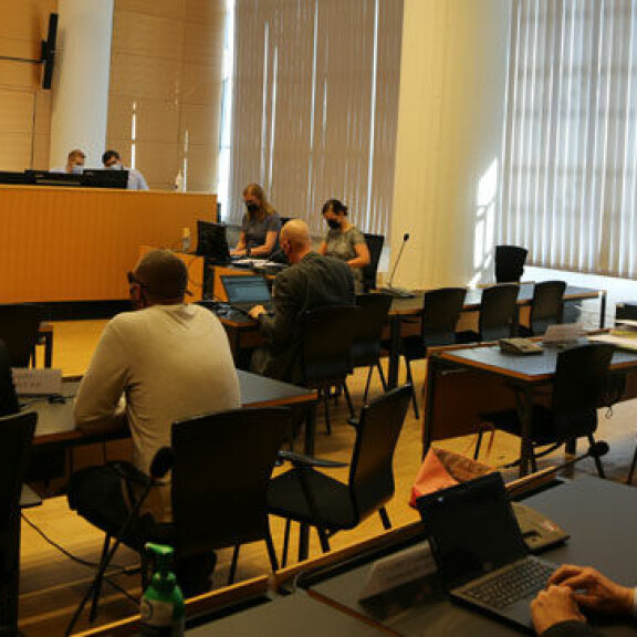 Niin sanotun Katiska 2 h-huumekäräjiä istuttiin Helsingin käräjäoikeudessa tämän vuoden kesäkuussa (Kuva Olli Suominen) katiska2 käräjät