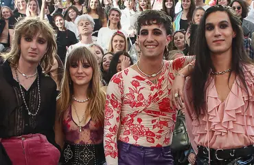 Huh! Euroviisuvoittaja Måneskin poseeraa shokeeraavassa alastonkuvassa - katso