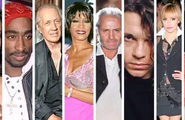 Sarjamurhaaja yllätti muotiguru Gianni Versacen, povipommi Anna Nicole Smith menehtyi kesken perintöriidan – nämä tähtien käsittämättömät kuolemat puhuttavat yhä