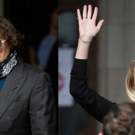 Johnny Depp ja Amber Heard laskivat maskinsa ja vilkuttivat monille kuvaajille ennen oikeussaliin astumista. Johnny depp ja Amber Heard