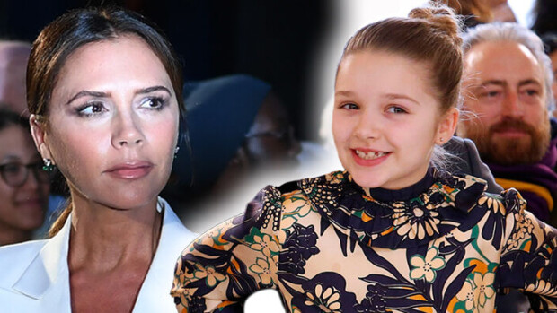 Kuin Pieni talo preerialla -tyttö! Victoria Beckhamin kuopus Harper ihastutti silkkimekossa – lue Seiskan muotipoliisin arvio tähtien kukka-asuista! Victoria ja Harper Beckham