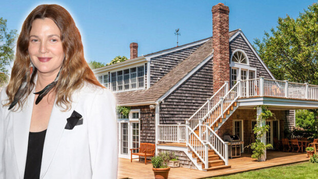 Näyttelijä Drew Barrymore vaihtoi Hollywoodin maalaismaisemiin – kuvat 5,5 miljoonan euron historiallisesta talosta! Drew Barrymore