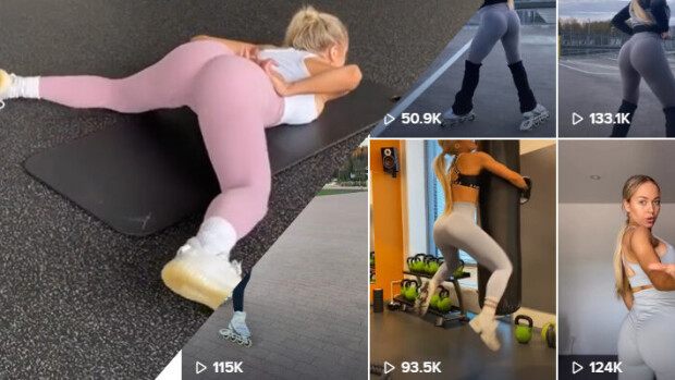 Kuntosalikissa Erna Huskon mullistavat takamusliikkeet häkellyttävät TikTokissa - kruunattiin sovelluksen peppukuningattareksi! Katso videot! erna husko