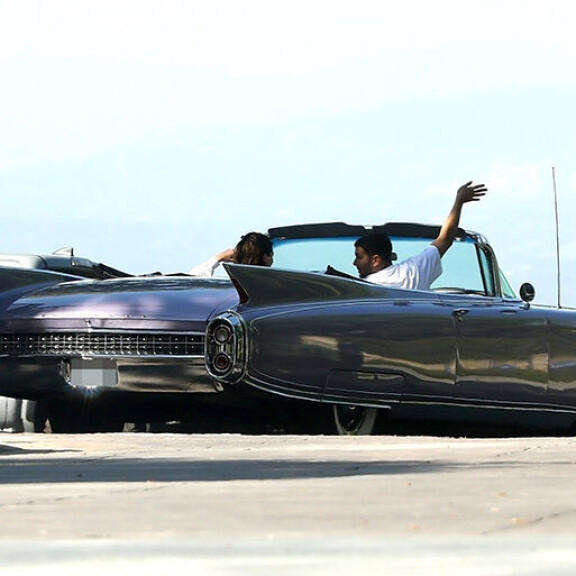 Kendall ja Fai saivat nauttia Los Angelesin aurinkoisesta säästä. Kendall Jenner ja Fai Khadra.