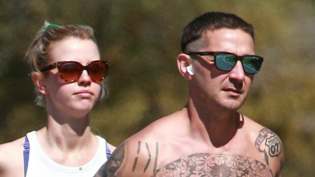 Kohunäyttelijä pullisteli ilman paitaa puistossa! Shia LaBeouf villitsi ex-vaimonsa soidintanssilla – Kuvat urheilullisesta yhdessäolosta! Shia ja mia