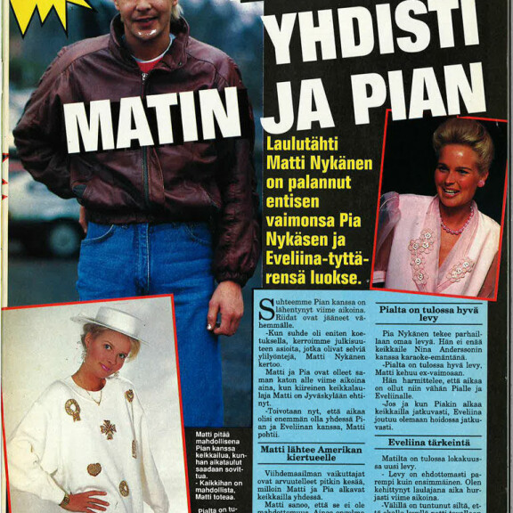 Matti Nykänen totesi ensimmäisessä Seiskan haastattelussa vuonna 1992 tottuneensa julkisuuteen - toimittaja toista mieltä: 'Matti oli eksyneempi kuin koskaan' Matti Nykänen