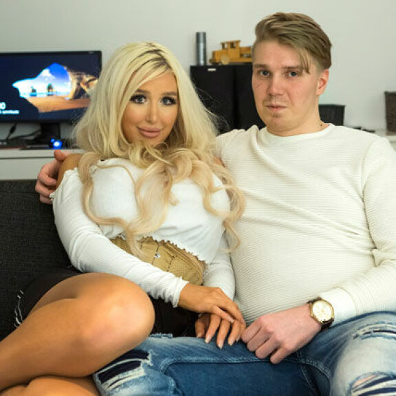 Amanda ja Aleksi poseerasivat Seiskalle tammikuussa. Amanda