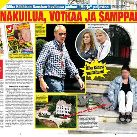 Mika Häkkinen 50 vuotta – muistatko nämä hurjat kohut? Sirkuskoulusta kuoleman porteille ja F1-mestariksi – rakastui Marketaan eroottisena tanssijana! Kuvat! Mika Häkkinen rakastaa juhlimista.
