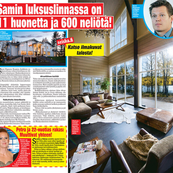 Sami Kapanen myy luksuslukaalinsa 1,5 miljoonalla: kurkkaa yli 600 neliön hirsilinnaan - keittiö isompi kuin tavallinen yksiö! kapanen