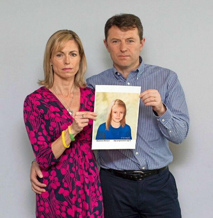 Vanhemmat Kate ja Gerry McCann esittelivät vuonna 2012 tietokoneella tehtyä kuvaa, miltä Maddy mahdollisesti näyttäisi 9-vuotiaana.
