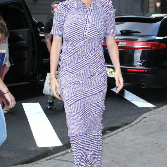 Neve Campbell Good morning America -ohjelman kuvauksissa heinäkuussa 2018. Neve Campbell