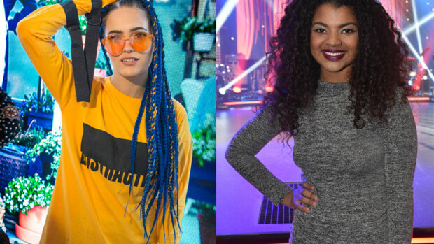 Syypää hymyyn?! Poptähti Sanni ja Cheekin hittibiisin laulaja Yasmine halailivat hellästi! Sanni ja Yasmine Yamajako viihtyivät yhdessä.