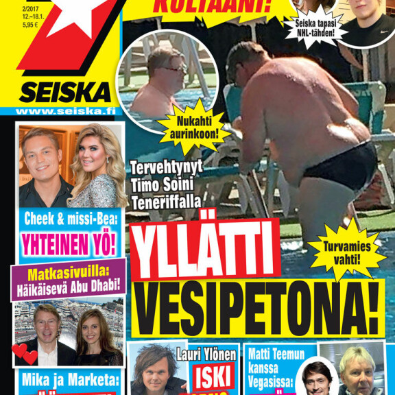 SEISKA 2/2017 Seiska bongasi ulkoministerin vesipetona alkuvuodesta 2017. SEISKA 2/2017 Seiska bongasi ulkoministerin vesipetona alkuvuodesta 2017.