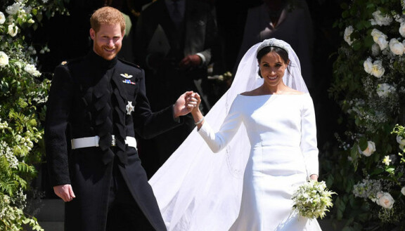 Prinssi Harry ja Meghan Markle menivät naimisiin vuonna 2018.