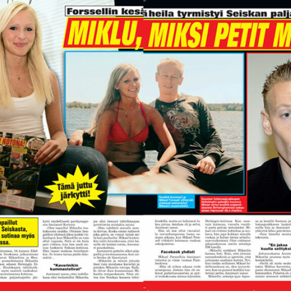 Muistatko vielä? Olympiavoittajan ahdistelema Annimari Korte seurusteli Mikael Forssellin kanssa - Henna Kalinainen rikkoi suhteen! Mikä muodonmuutos - katso! Annimari ja Miklu
