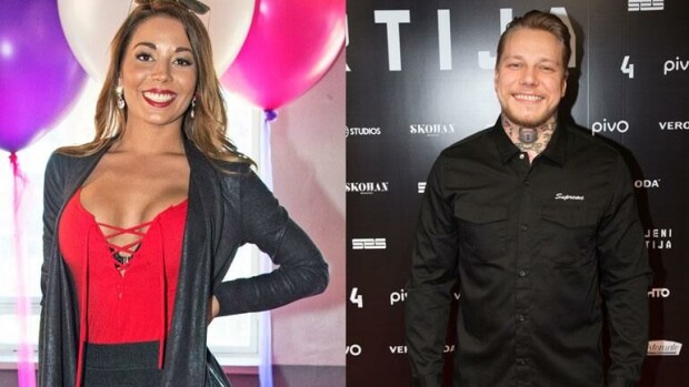 Rohkeaan asuun pukeutunut Amanda Harkimo suhteestaan televisiosta tuttuun lihaskimppuun: Olen onnellisesti varattu! Amanda Harkimo